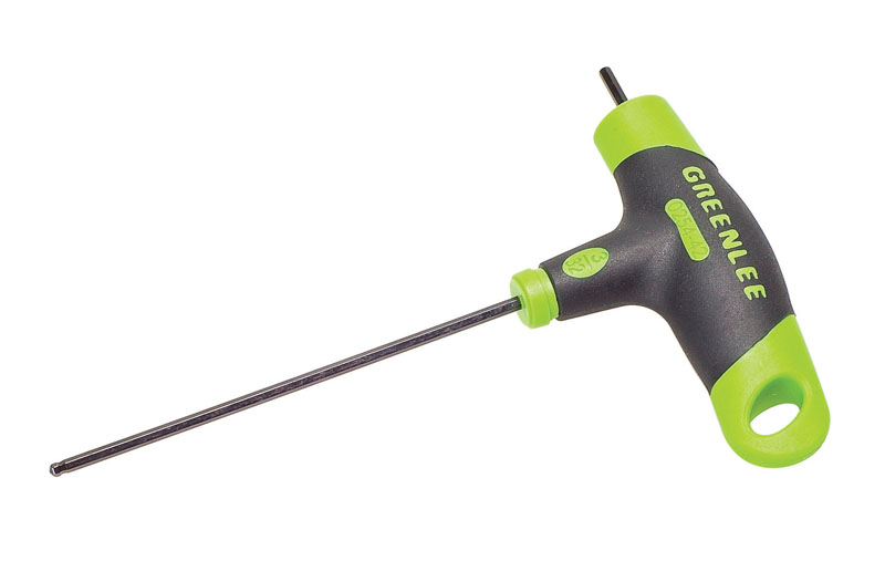 Hex Key T-Handle Driver 3/32".  Heat-treated and tempered for extra strength and durability.  Exceeds ASME/ANSI specifications.  Ergonomic molded grips for max torque and comfort.  Ball end allows up to 30° misalignment.  Square-cut end for high torq...