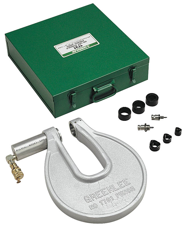 Great for punching junction boxes and small enclosures.     Punch can be used with ram inside or outside of the junction box.     For use with 1/2 IN- 1 IN (22.5 mm - 34.6 mm) conduit size and accessory sizes only.