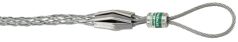 Light Duty Basket-Type Pulling Grip. For .62 - .74 cable diameter. Use to pull in conduit or tray. Single weave galvanized steel mesh with flexible pulling eye. Select the grip with a maximum rated capacity that meets or exceeds the cable puller's...
