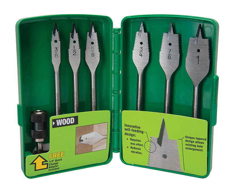 Self-Feeding Spade Bit Kit (6PC)