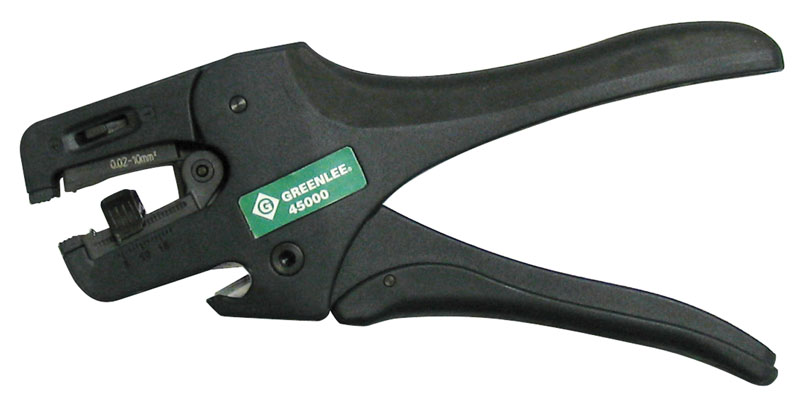 Product image for Greenlee 45000 34 to 10 AWG Solid and Stranded Self Adjusting Wire Stripper