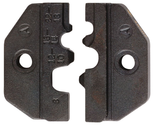 Product image for Greenlee 45507 22 to 8 AWG Non-Insulated Interchangeable Crimping Tool Die Set