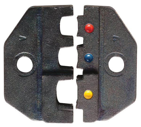 Product image for Greenlee 45570 22 to 10 AWG Insulated Slide-On Interchangeable Crimping Tool Die Set