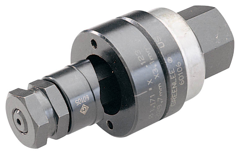 Product image for Greenlee 60101 0.481 x 0.055 x 0.03 Inch Hole Round Knockout Key Punch Unit