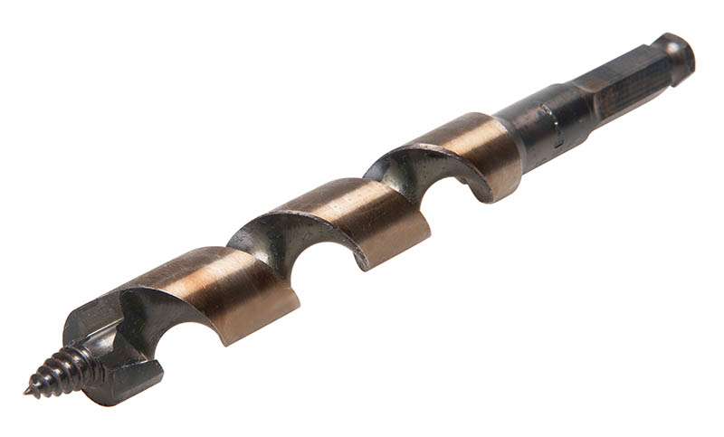 Product image for Greenlee 62PTS-13/16 7-5/8 Inch Steel Hex-Shank Self Feed Screw Point Auger Drill Bit