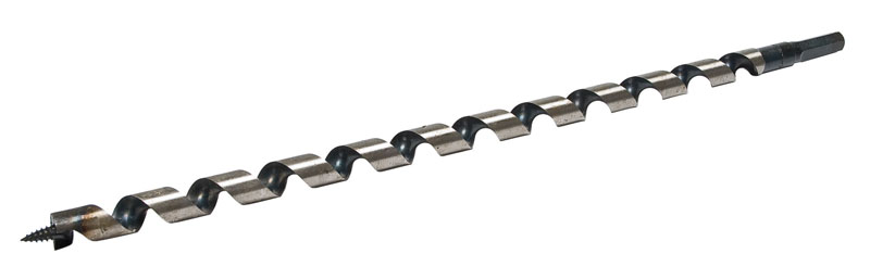 Product image for Greenlee 66PT-11/16 18 Inch Steel Hex-Shank Self Feed Screw Point Auger Drill Bit