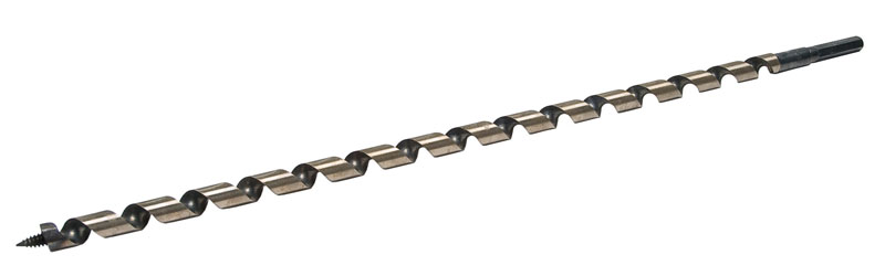 Product image for Greenlee 66PT-1/2 18" Steel Hex-Shank Self Feed Screw Point Auger Drill Bit
