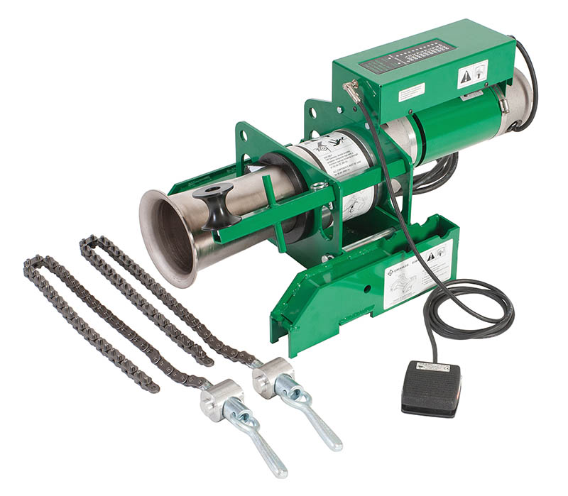 2-Speed motor that delivers the fastest pulling time for all pulling needs over the widest (10000 LB) range. Strong, rugged motor designed specifically for both big and small cable pulling applications up to 10000 LB. Easy control features fo...