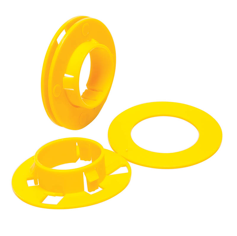 Product image for Greenlee 712A1000 1000/Bag 1-11/32" Triple Lock Knockout Stud Punch Bushing