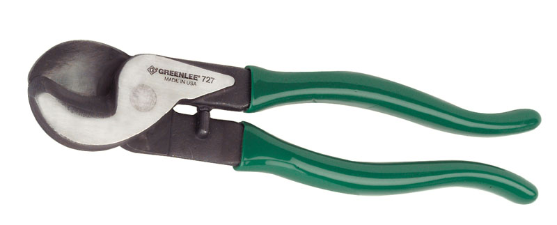 Product image for Greenlee 727 10-3/4" 2/0 AWG Copper Shearing Cable Cutter