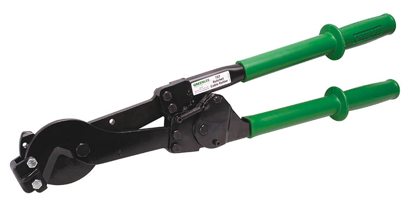 Product image for Greenlee 757 29-1/4 Inch 954 MCM ACSR Anti-Slip Ratchet Cable Cutter
