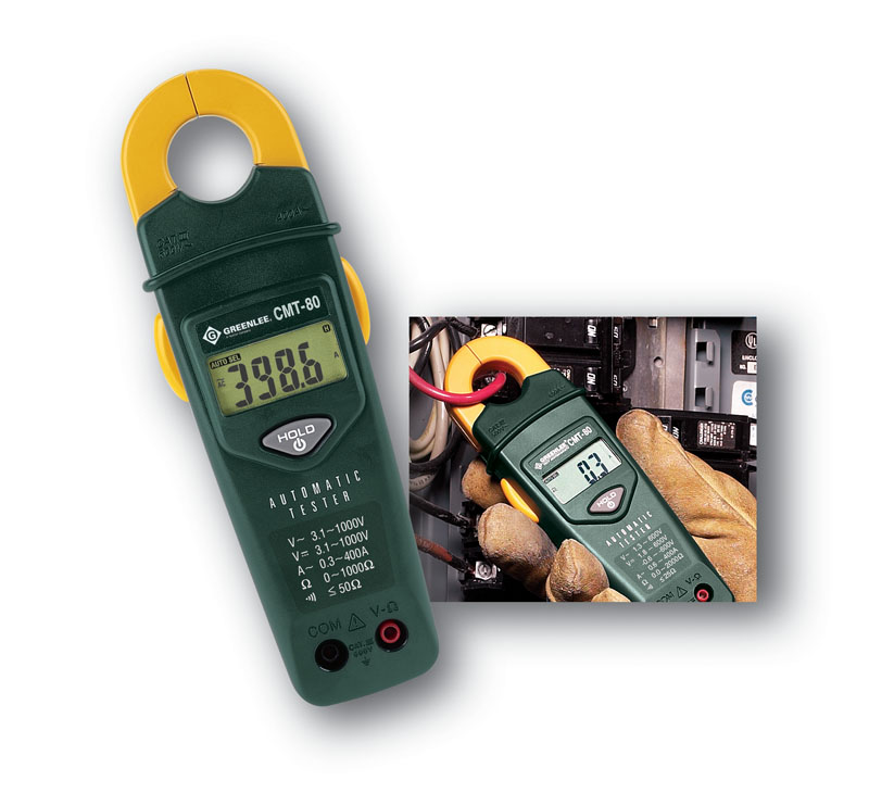 Product image for Greenlee CMT-80 600 VAC/VDC 400 Amp Automatic Electrical Tester