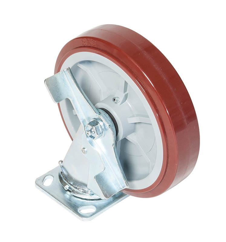 Operates well on various hard surfaces with some obstructions.     High performance caster balances high pay load with smooth, quiet operation.     Offers a softer tread for smoother travel while resisting flat spots and damage from debris.     Fits...
