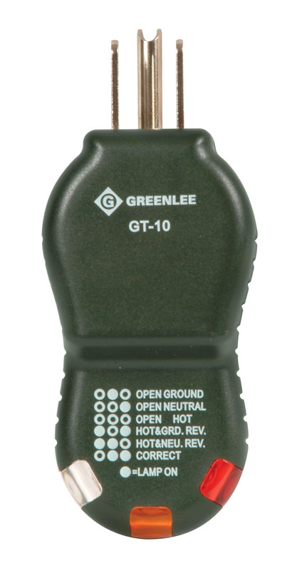 Use to troubleshoot 120 V AC grounded outlets.     Light sequence indicates correct/incorrect wiring.     Lifetime Limited Warranty.