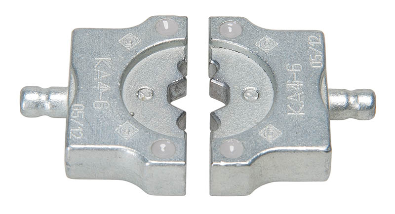 CrImping Die Set for 4 Ton EK410L Tools.  6 AWG Color Coded Gray for  Aluminum Lugs and Splices.