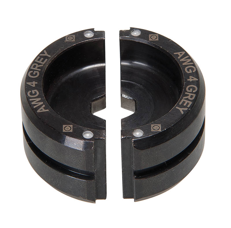 Product image for Greenlee KC22-4 Gray Copper Crimping Tool Die