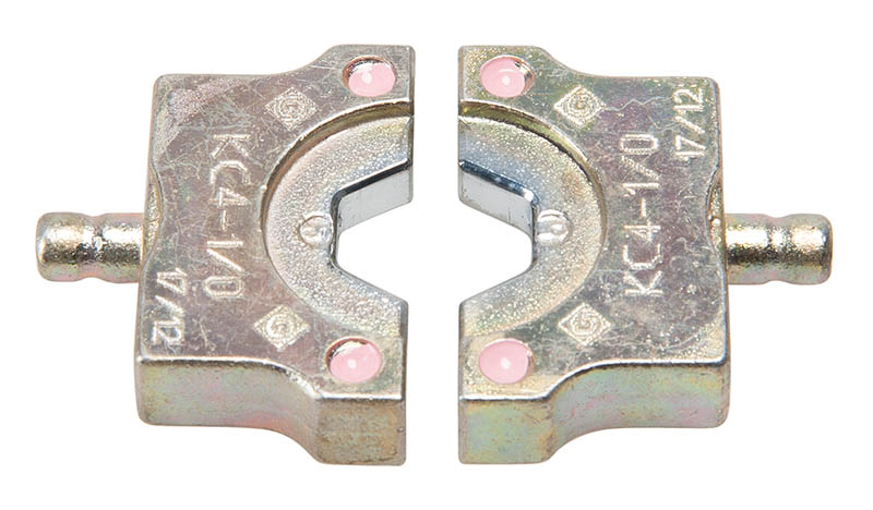 Product image for Greenlee KC4-1/0 Pink Copper Crimping Tool Die