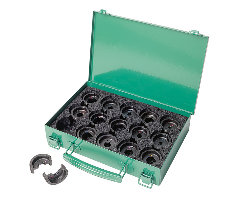 Die kit for 8 AWG -350 KCMIL aluminum connectors. Includes all aluminum die sets KA22-8. KA22-6. KA22-4. KA22-2. KA22-1. KA22-1/0. KA22-2/0. KA22-3/0. KA22-4/0. K...