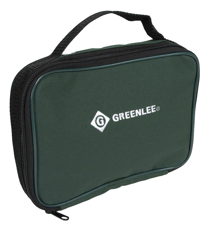 Durable nylon carrying case. Inside pocket for test leads. Elastic straps inside to hold multiple instruments. With carry strap. Lifetime Limited Warranty.