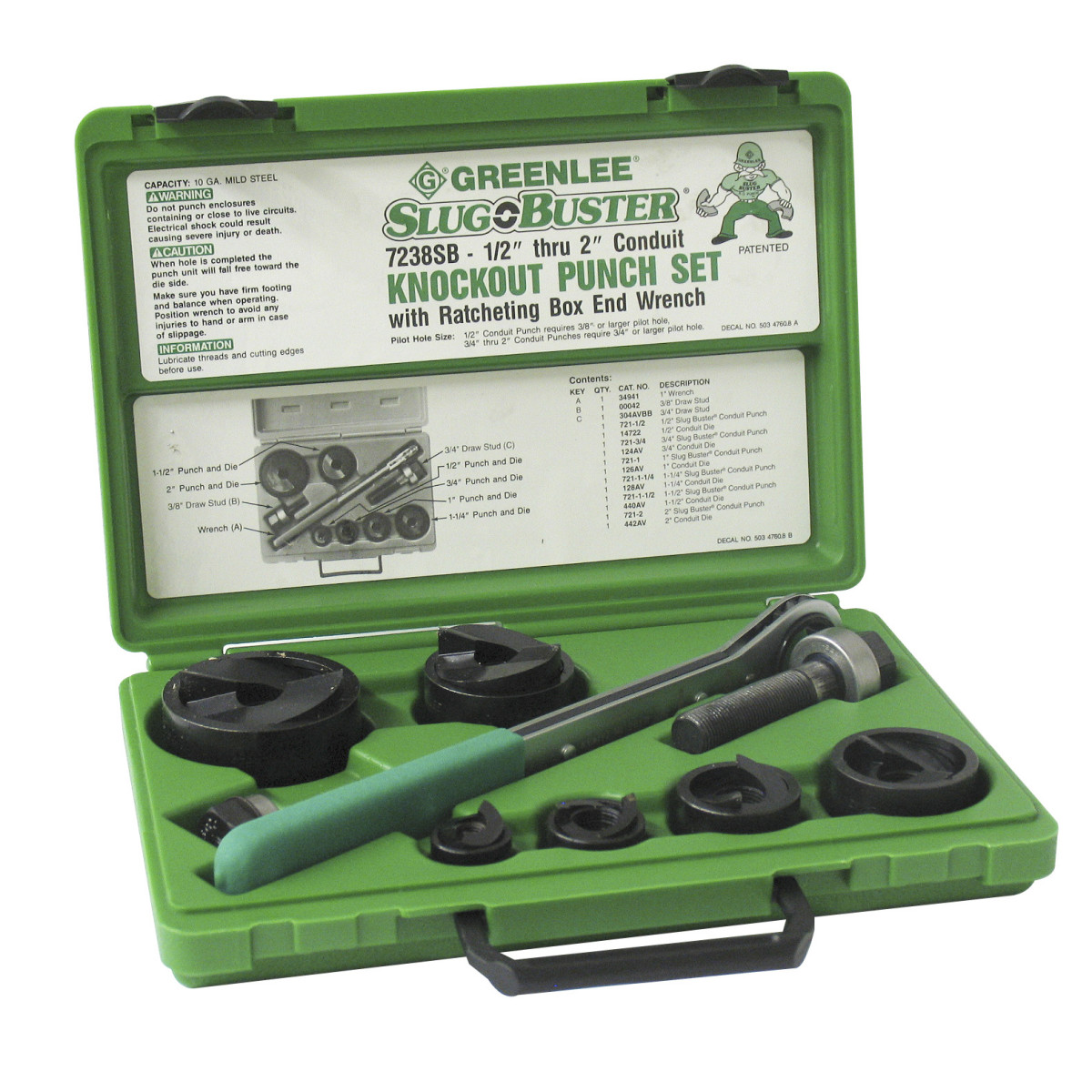 Slug-Buster® punch and die set 1/2