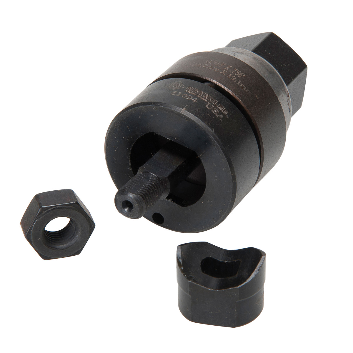 Product image for Greenlee 61092 Punch Assy, (Dia .913 Xx.756 Flats)