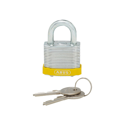 Product image for PAN PSL-6YL LAM. STEEL PADLOCK,0.75