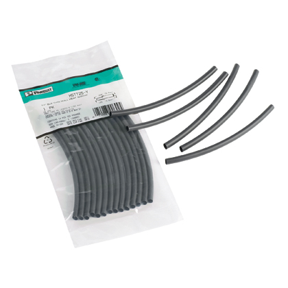 Product image for Panduit HSTT50-Y .50 Inch 12.7 mm Diameter Black Thin Wall Heat Shrink Tubing