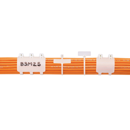 Product image for Panduit BM4S-C Marker Tie, Wrap, 15.1"L (384mm), Standard, Nylon, Natural