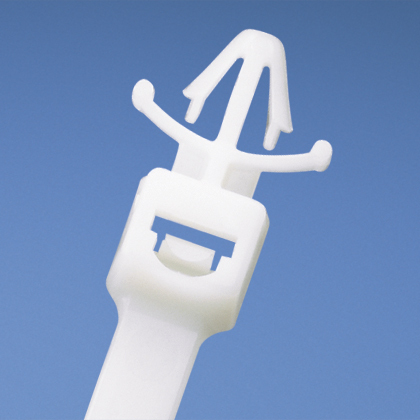 Product image for Panduit PLWP2SB-D Wing Push Mount Cable Tie, PA6.6, .187" Hole Dia., 7.8"L