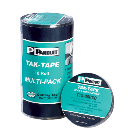 Product image for Panduit TTS-35RX0 35 Foot x 0.75 Inch Low Profile Hook and Loop Cable Tie Roll