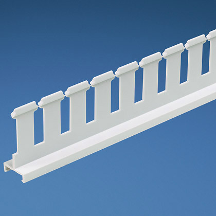 Product image for Panduit SD3HWH6 SLOTTED DUCT DIVIDER WALL, PVC, 3"H X 6'