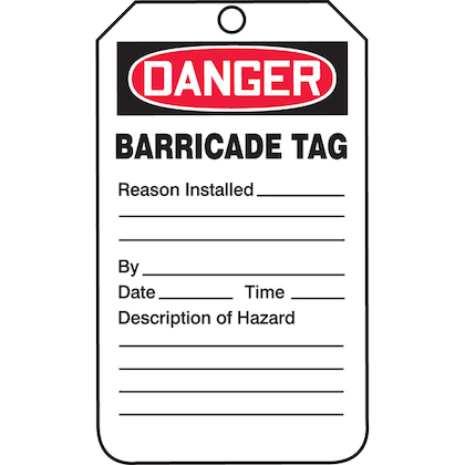 Product image for PAN PCT-1066-Q SFTYTAG,DGR BARRICAD