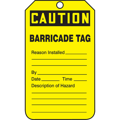 Product image for PAN PCT-1067-Q SFTYTAG,CTN BARRICAD