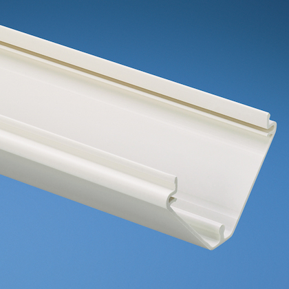 Product image for Panduit WCM35BIW8 Cove Raceway, Power Rated Multi-Channel Raceway Base, Off White, 8ft.