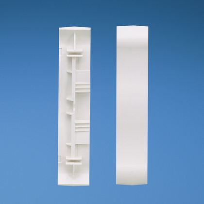 Product image for Panduit WCM35CCIW-X Cover coupler fittings. Used to join two pieces of cove raceway cover together.