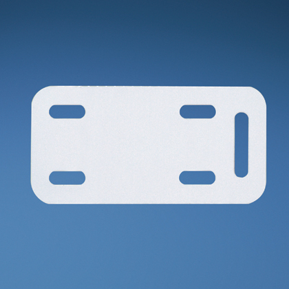 Product image for Panduit M200X050Y7T Mkr Plate, Polyester/Polyolefin, White, TT, 0.5"x2", 500 Lbls