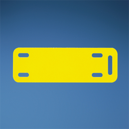 Product image for Panduit M200X100Y6T Mkr Plate, Polyester/Polyolefin, TIA Yellow, TT, 1"x2", 500 Lbls