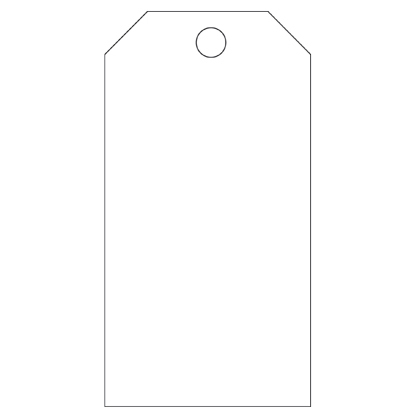 Product image for Panduit PVT-94-Q Plastic Tag, Blackank (no legend), 25 tags & ties/pk, WH