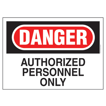 Product image for PAN PRS1014D120 RGD SGN,'DANGER AUT