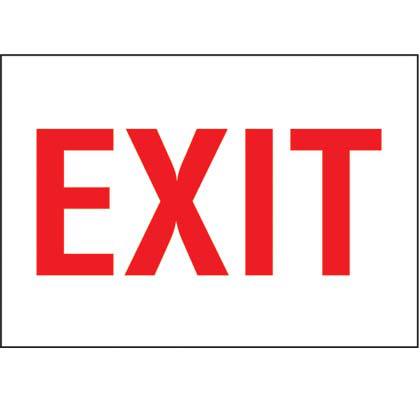 Product image for PAN PPS0710B430 Exit Sign, Red/White, EA