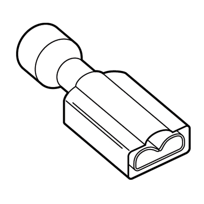 Product image for Panduit DNF14250FIBX-M Nylon Fully Insulated Female Disconnect
