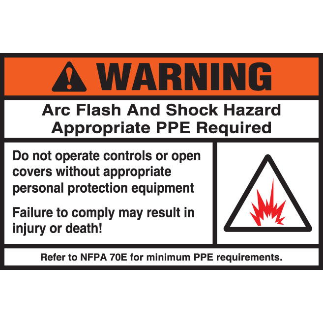 Product image for PAN PPS0305W2109 SIGN,WARNING,ARC F