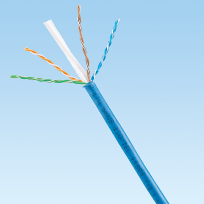 Product image for Panduit PUP6504IG-UY Copper Cable, Cat 6, 23 AWG, U/UTP, CMP-LP, Int'l Gray