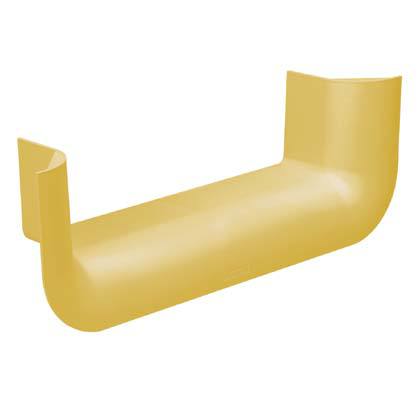 Product image for Panduit FRTR12X4YL FiberRunner® 3-Sided