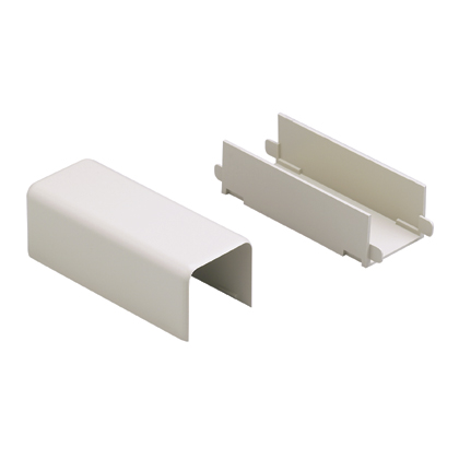 Product image for Panduit OFR20LCOG Long coupler fitting (with base). Used to bridge office furniture raceway between panel sections. Can also be used to fill void left by spill-over fitting, when furniture partitions
