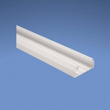 Product image for Panduit T70BEI10 Surface Raceway, T-70 Base, 10 ft, Electric Ivory