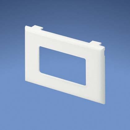 Product image for Panduit T70PGIW Surface Raceway, T-70 Snap-on, S/G, Elec/Comm Facplt, Off-White