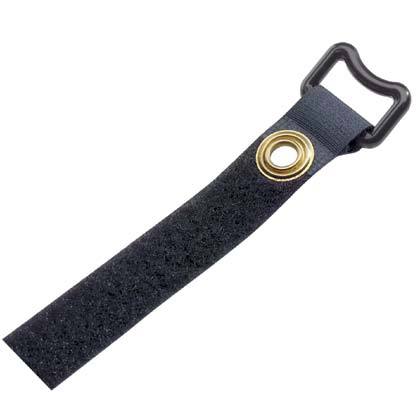 Product image for Panduit GCTC5S-X0 Grommet Cinch Tie, 18.0"L (457mm), Blackack