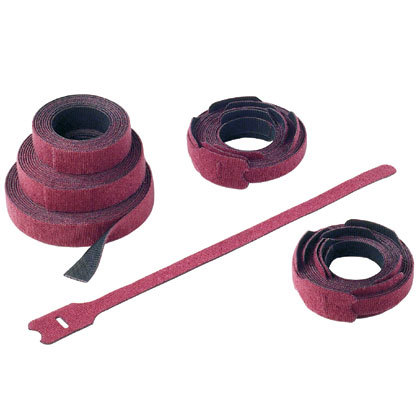 Product image for Panduit HLTP2I-X12 Hook And Loop Cable Tie, Maroon