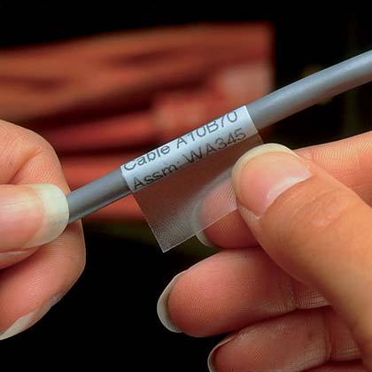 Product image for Panduit PDL-1 0.50 Inch x 1.44 Inch Vinyl Dot-Matrix Self Laminating Label